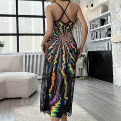 Rainbow Smile Melt Lace Cami Sleepwear