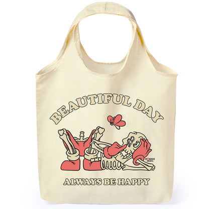 Beautiful Day Always Be Happy - Premium Tote Bag