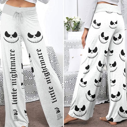 Black & White Art Women's High-waisted Wide Leg Pants