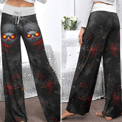 Shadow Scythe Bandana Women's High-waisted Wide Leg Pants