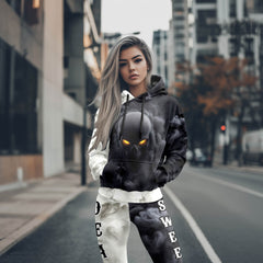 Women Hoodie and Leggings, Sweet Death Smoke Outwear Pants Outfit