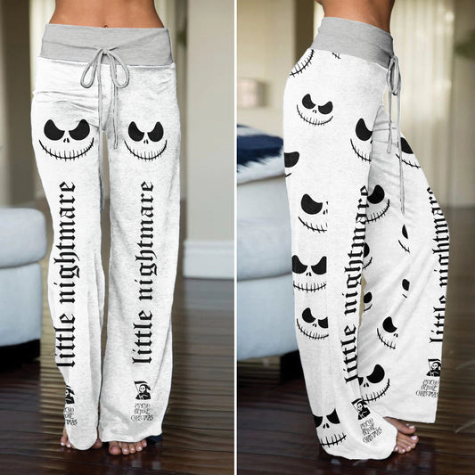Black & White Art Women's High-waisted Wide Leg Pants
