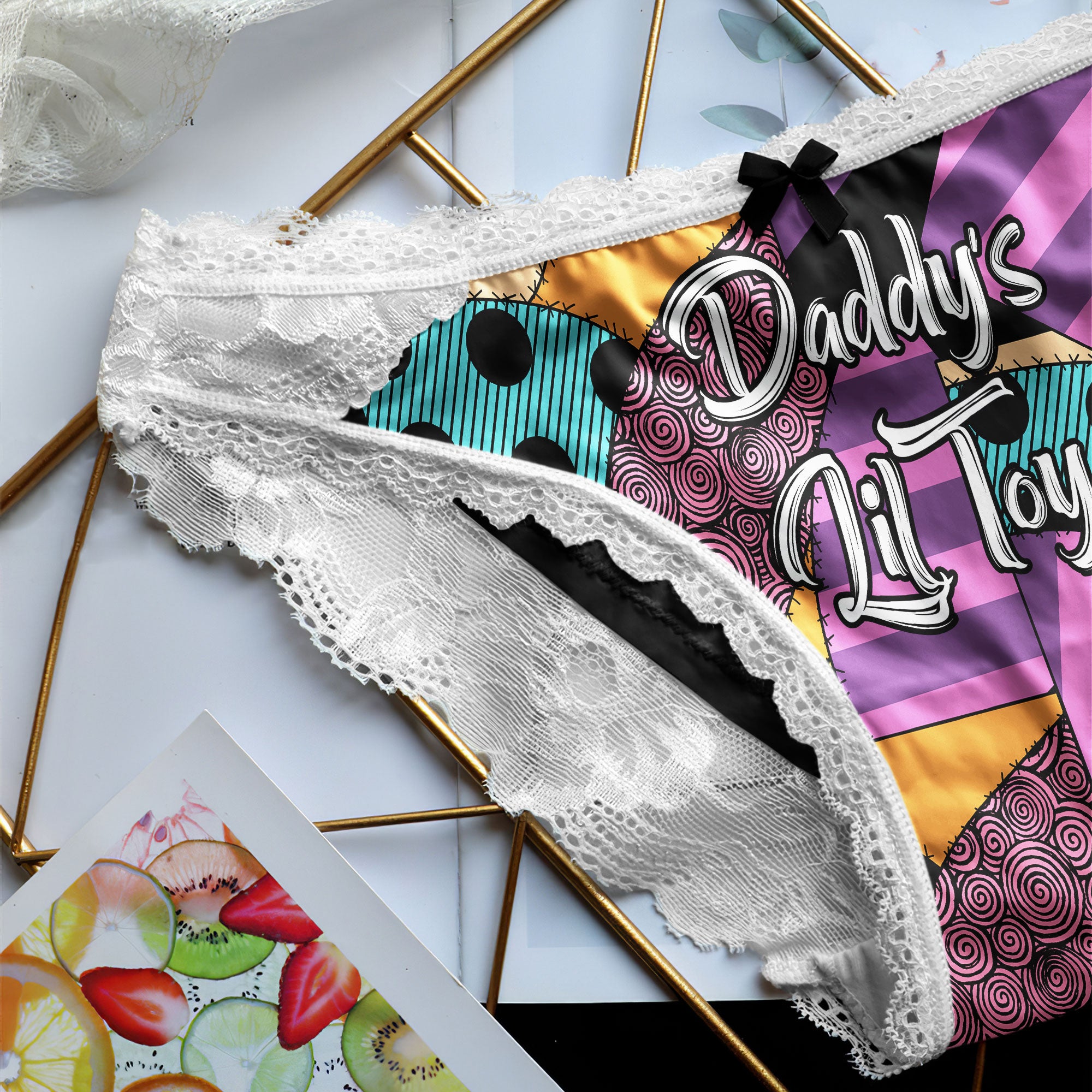 Sexy Lace Panty Set, Wedding Night Lingerie, Horror Movie Underwear