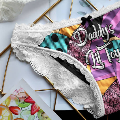 Wonder Skull Sinful Strings Lace Panty Set is for those who love mixing sweet with sassy. The white lace contrasts with bold gothic graphics and cheeky sayings, creating underwear that's both innocent and playful. Designed to make you feel confident and unstoppable, this set is perfect for treating yourself or planning a fun surprise. Comfort and attitude, all in one.