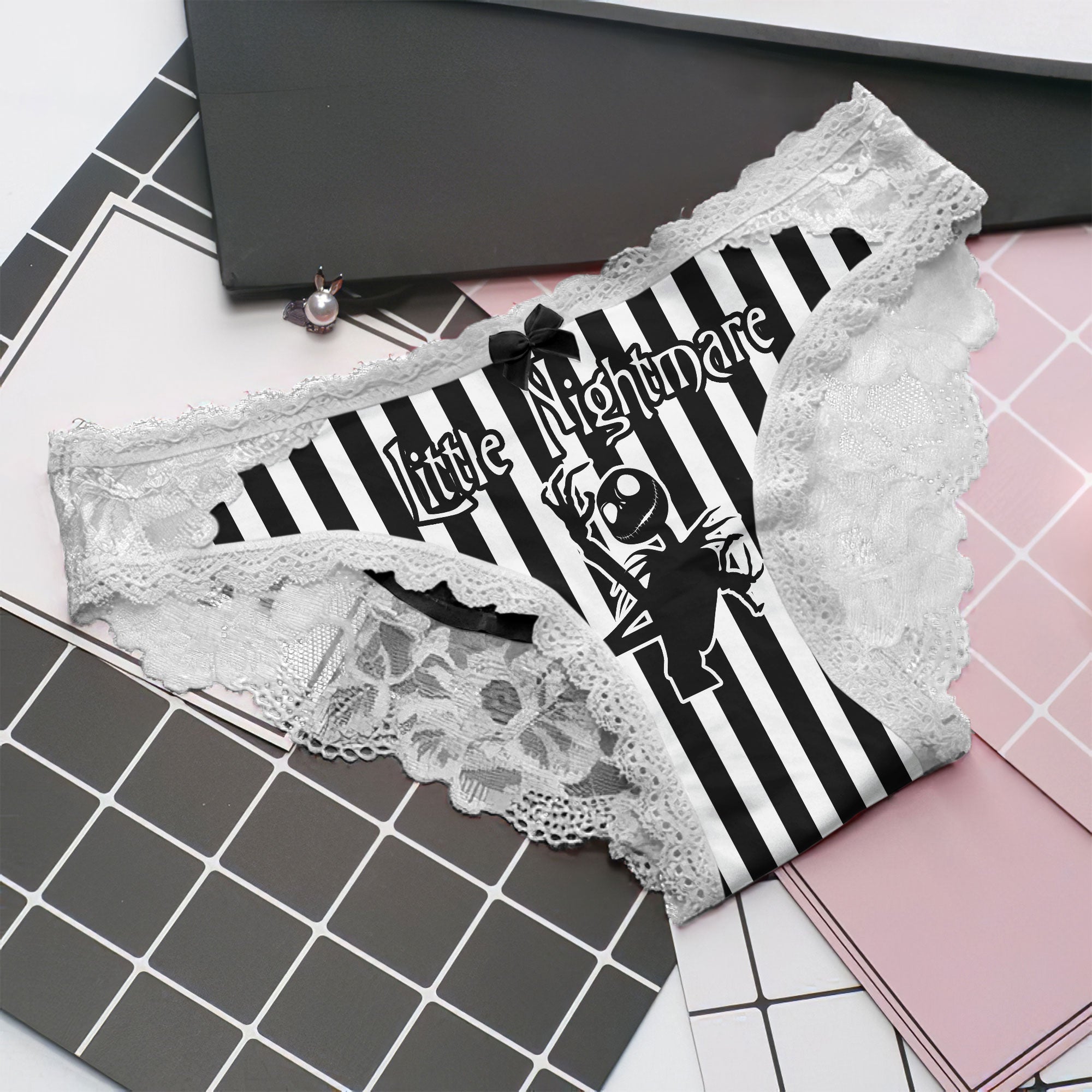 Sensual lace panties trio for a touch of chic elegance.