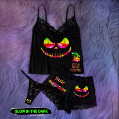 Glowing Skull Gothic Sleepwears Sets - Wonder Skull