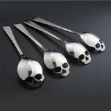 Gothic Skull-Shaped Teaspoon – Great Gift for Marketing, Punkrock, Biker & Tattoo Lovers 
