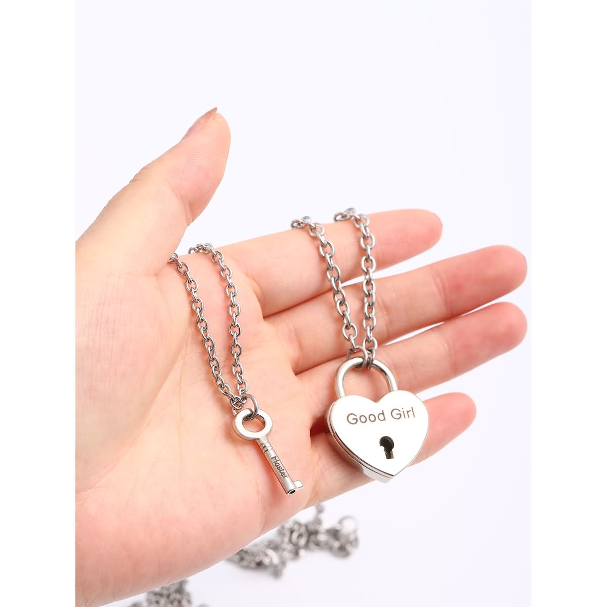 Heart Lock Key Pendant Necklaces, Meaning Anniversary Gift For Her For Him. His Lock and Her Key design symbolizing enduring love. Crafted with high-quality materials, perfect for any occasion. Wonder Skull Heart Lock Key Pendant Necklace, ideal anniversary gift for both him and her. Elevate your date night look with Wonder Skull sleepwear and lingerie.
