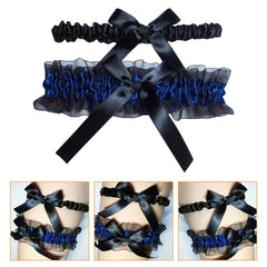 Elegant Black Leg Garter with Satin Bow, Stunning Women’s Garter for any Lingerie Set