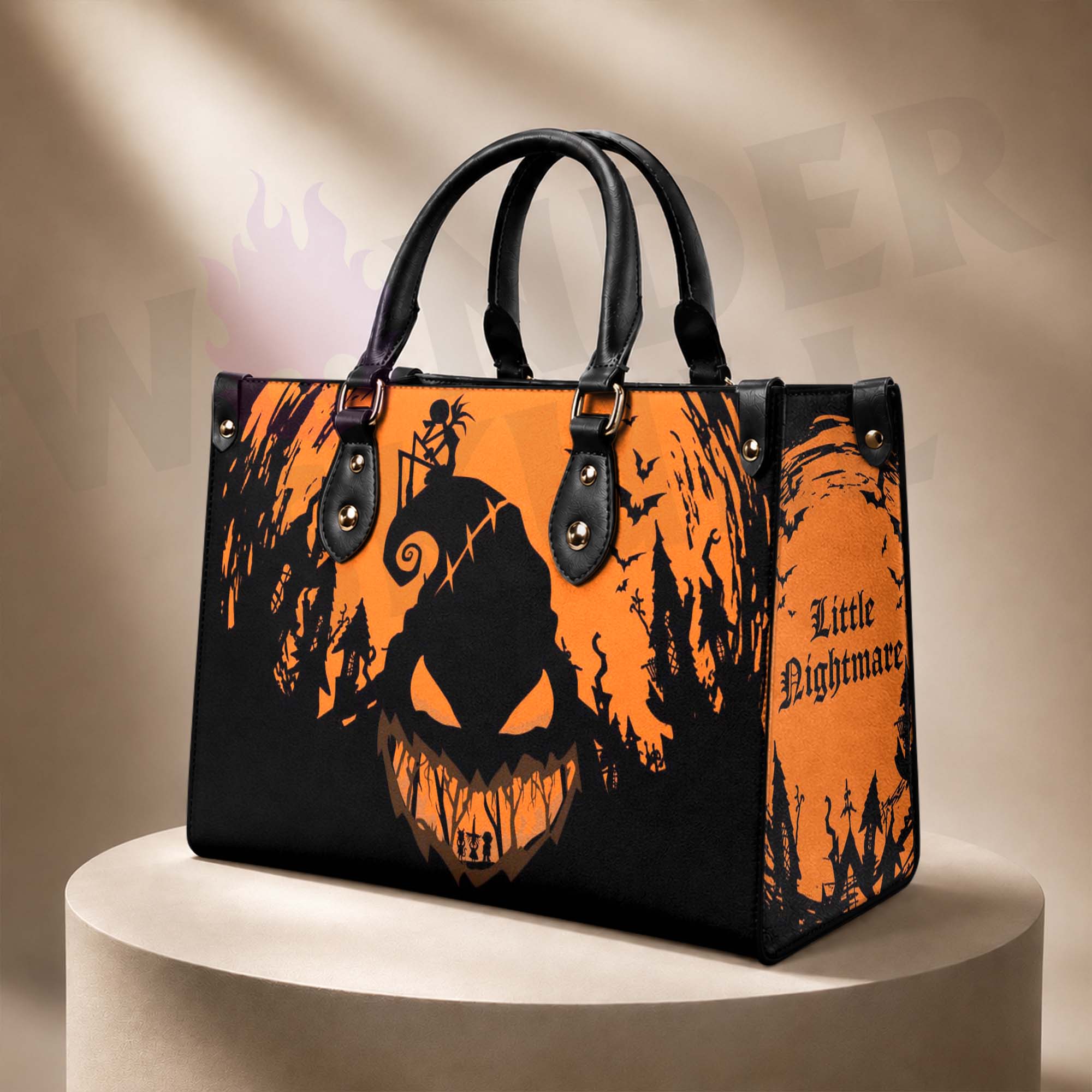 Wonder Skull structured tote bag solves the "I can't find anything in my bag" problem. The aoomy interior fits your tablet, phone, wallet, water bottle, umbrella, and cosmetics — without the overstuffed look. Multiple interior pockets keep everything organized, so you're never digging around at checkout. Reinforced rivet corners and quality metal hardware ensure the bag holds up to daily use. Whether you're heading to work, running errands, or catching a flight, this tote keeps you looking put-together.