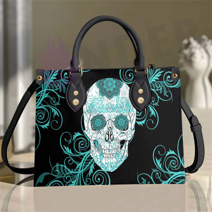 Wonder Skull structured tote bag solves the "I can't find anything in my bag" problem. The aoomy interior fits your tablet, phone, wallet, water bottle, umbrella, and cosmetics — without the overstuffed look. Multiple interior pockets keep everything organized, so you're never digging around at checkout. Reinforced rivet corners and quality metal hardware ensure the bag holds up to daily use. Whether you're heading to work, running errands, or catching a flight, this tote keeps you looking put-together.