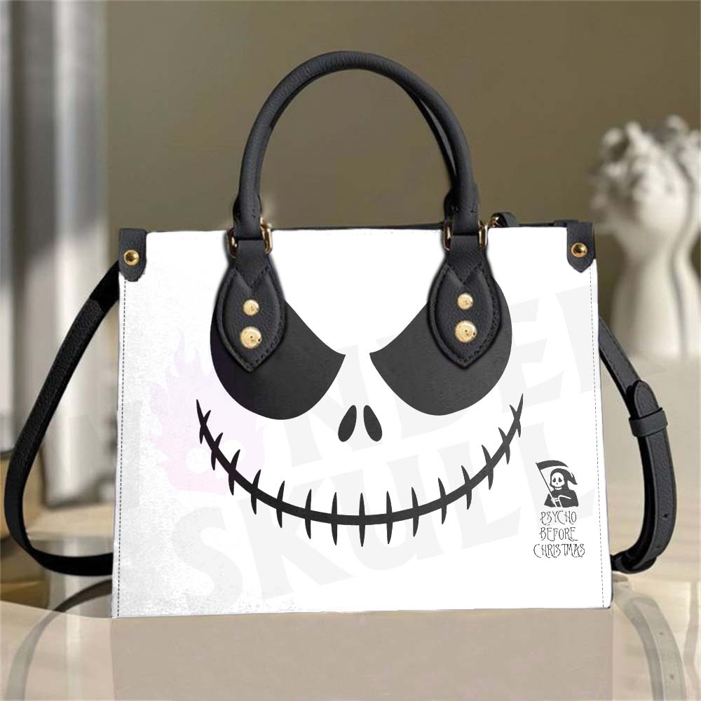 Wonder Skull structured tote bag solves the "I can't find anything in my bag" problem. The aoomy interior fits your tablet, phone, wallet, water bottle, umbrella, and cosmetics — without the overstuffed look. Multiple interior pockets keep everything organized, so you're never digging around at checkout. Reinforced rivet corners and quality metal hardware ensure the bag holds up to daily use. Whether you're heading to work, running errands, or catching a flight, this tote keeps you looking put-together.
