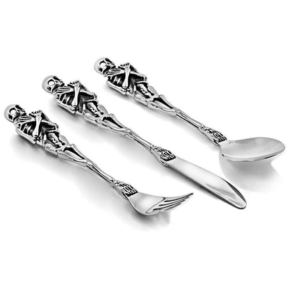 Metalhead Steel Skull Rebel Dining Set - Wonder Skull