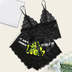 Playful and trendy Aint Gonna Collection lingerie set for a comfortable sleep in style to boost your confidence and style.