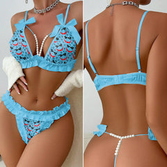 Stand out in the crowd with our playful yet sophisticated Bead Lingerie For Wedding Night.