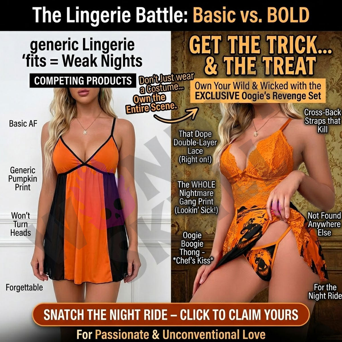 Wonder Skull Women's Lace Babydoll in Orange combines comfort, elegance, and style. Made from soft lace with adjustable straps, it flatters all body types and works as romantic lingerie or stylish sleepwear. A durable, chic addition to your wardrobe.