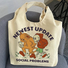 Newest Update Social Problems - Premium Tote Bag