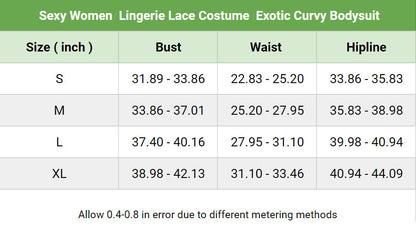 Sensual bodysuit featuring exotic lace patterns, designed to make you feel confident and beautiful."
