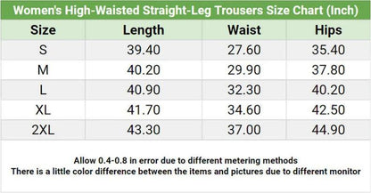 Pink Nightmare High-waisted Straight-leg Trousers For Women - Wonder Skull