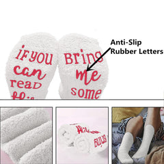 Treat your loved ones to our Women's Funny Socks with Cupcake Gift Packaging, a delightful and humorous surprise for their feet! The unique design features a hilarious quote 'If You Can Read This, Bring Me Some' and comes in an adorable cupcake packaging. Perfect for holidays, birthdays, or any special occasion, these socks bring comfort and joy with a touch of laughter. A creative and precious gift that stands out from the rest!