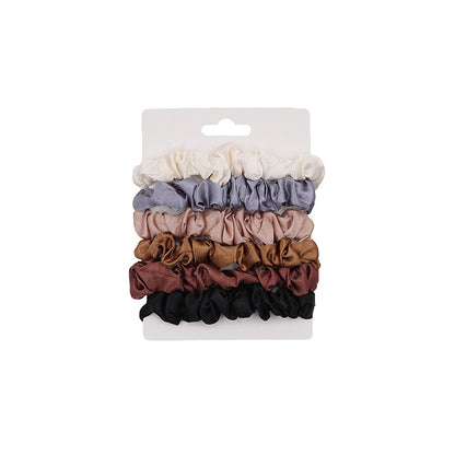 Women's Hair Scrunchie Set - 10 Pieces, Black - Suitable for All Hair Types - Pain-Free Hair Accessories for Women Perfect for Long Lasting Braids, Ponytails and More - Gentle on Hair - Hair Breakage Protection - Thick Hair Management - Gift Set for Her
