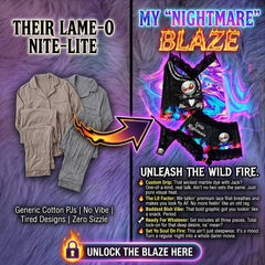 The Wonder Skull Women's Pajama Set combines comfort and allure with a deep V-neckline, lace details, adjustable straps, and a mini length to highlight your curves. Perfect for stylish lounging and cozy sleep, it adds a touch of charm to your day.