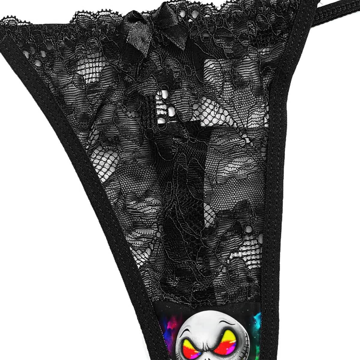Wonder Skull Women's Pajama Set combines comfort and allure with a deep V-neckline, lace details, adjustable straps, and a mini length to highlight your curves. Perfect for stylish lounging and cozy sleep, it adds a touch of charm to your day.