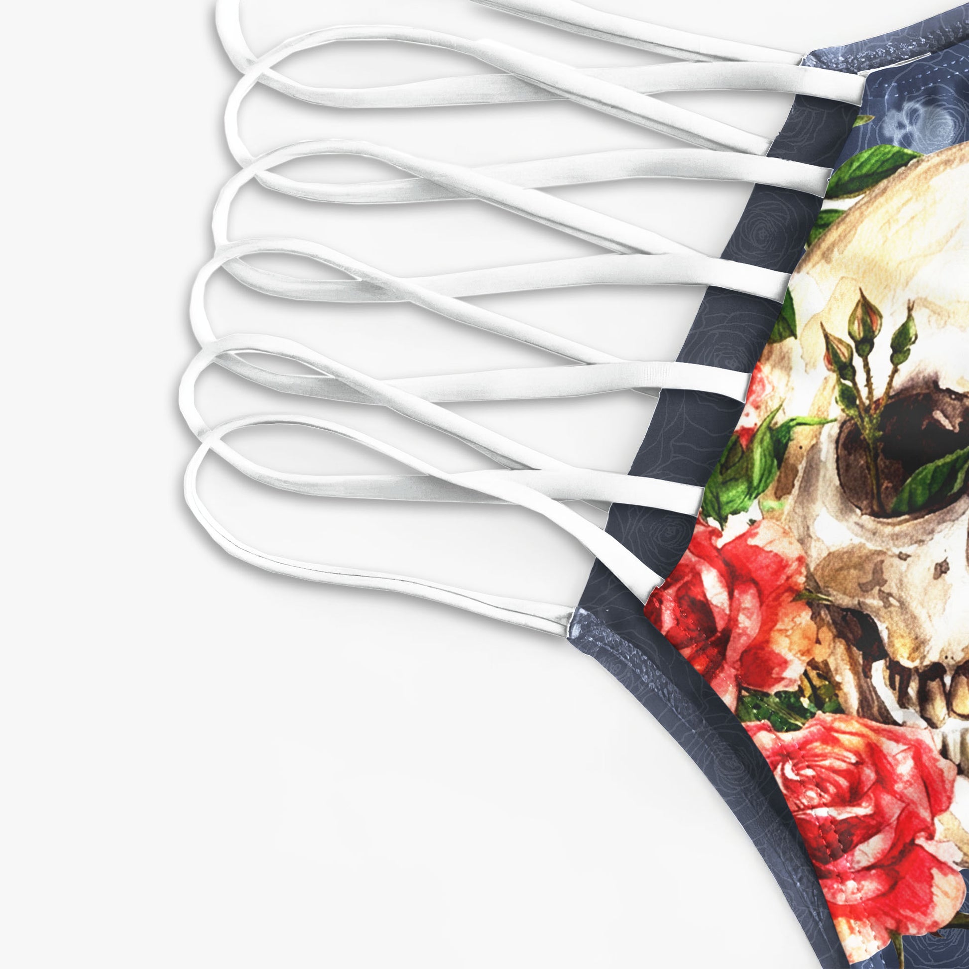 Wonder Skull Women's Bikini combines comfort, style, and confidence with its cheeky skull flower design, quick-drying fabric, and adjustable straps for a perfect fit. Featuring a flattering high-waisted bottom and playful skull print, it’s the ideal swimwear for standing out this summer.