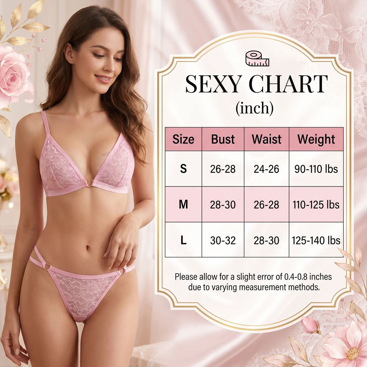 Stay cool and comfortable with the Wonder Skull Dusty Pink Lace 2-Piece Lingerie Set. It features breathable all-over lace that feels soft against your skin. The wire-free soft cup construction lets you move freely without painful underwire, and adjustable straps allow you to customize the fit. Soft scalloped edges prevent scratching or irritation, while sweet satin ribbon bows add a touch of romantic charm. Available in classic black or soft lavender, this matching set makes your sleep routine feel special