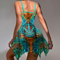 Wonder Skull Psychedelic Bloom Lace Nightgown Set combines elegance and allure with its flattering fit, bold psychedelic print, playful satin bow, and lightweight, breathable fabric. Complete with a matching thong, it’s perfect for creating a romantic, confident look for special occasions.
