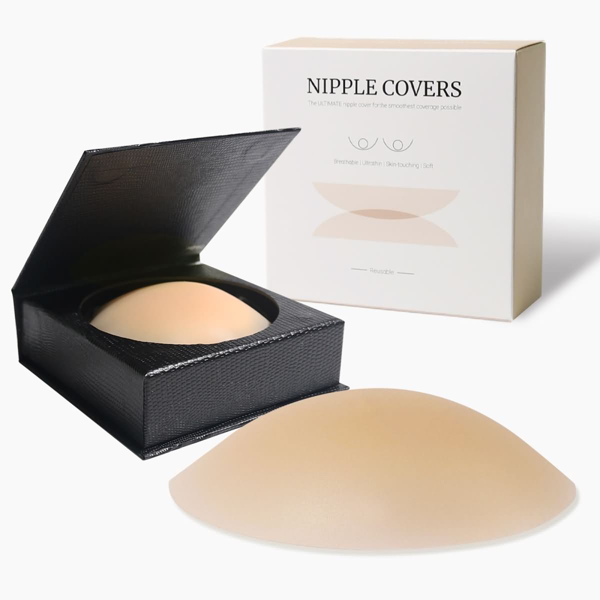 Wonder Skull Silicone Nipple Covers offer a comfortable, reusable alternative to bras with a smooth, invisible finish. Perfect for any outfit, they stay secure for up to 12 hours, resist heat and humidity, and suit all cup sizes.