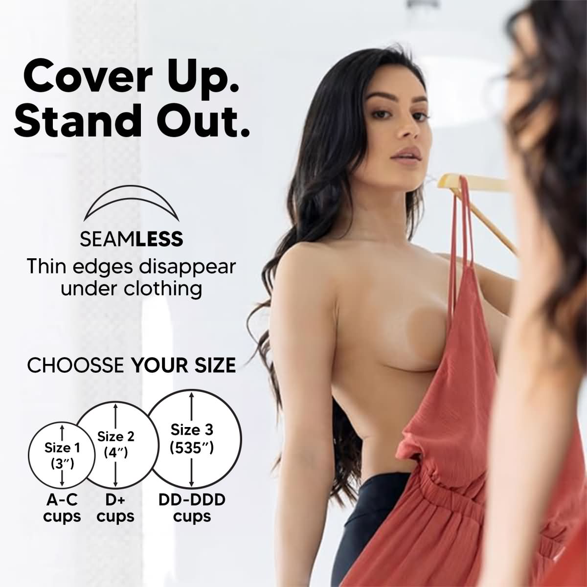 Wonder Skull Silicone Nipple Covers offer a comfortable, reusable alternative to bras with a smooth, invisible finish. Perfect for any outfit, they stay secure for up to 12 hours, resist heat and humidity, and suit all cup sizes.