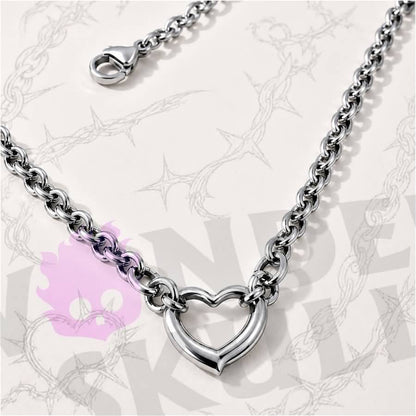 Stronger than words — the Wonder Skull Stainless Steel Heart Day Collar Necklace is a quiet symbol of connection. The subtle 1.6 × 1.6 cm open-heart centerpiece carries deep meaning. Built from solid stainless steel, it won't tarnish, rust, or fade. Available in 16" or 18" adjustable lengths, with a lobster clasp and polished silver-tone finish for effortless daily wear. A private promise, beautifully kept.