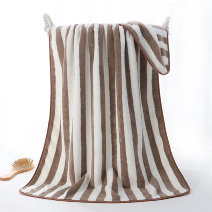 Upgrade your beach day with the Wonder Skull Striped Beach Towel! Made from soft, quick-drying cotton terry, this teal and white striped towel is stylish, comfortable, and perfect for lounging, sunbathing, or drying off. Lightweight, durable, and large enough to stretch out on, it’s a must-have for your next trip to the beach, pool, or lake!