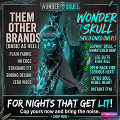 Wonder Skull Women's Lingerie set, featuring a daring skull and floral design with glow-in-the-dark print. Made from soft, stretchable fabric, this versatile lingerie offers comfort and style, perfect for bold fashion statements.