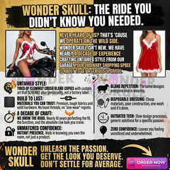 Wonder Skull Women's Nightgown is a stylish and comfortable sleepwear set featuring a faux fur babydoll nightgown and matching thong. Made from soft fabric with adjustable straps, it's perfect for holiday parties or themed events. Its bold design makes it a standout choice for women who love to make an impression, suitable for both special occasions and everyday wear.