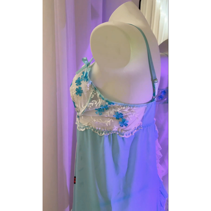 Upgrade your sleepwear with the Wonder Skull Women's Nightgown and Lace Babydoll Lingerie Set. Featuring a unique skull and floral design, breathable fabric, and an elegant open-back lace style with adjustable straps, it combines comfort and style for lounging or relaxing at home.