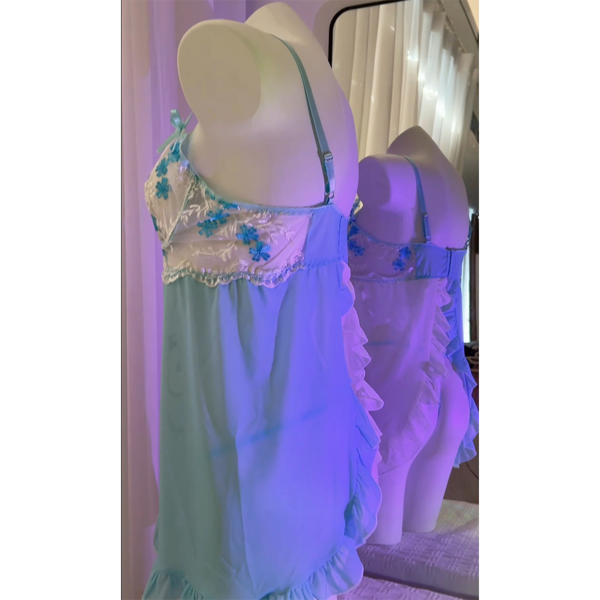 Upgrade your sleepwear with the Wonder Skull Women's Nightgown and Lace Babydoll Lingerie Set. Featuring a unique skull and floral design, breathable fabric, and an elegant open-back lace style with adjustable straps, it combines comfort and style for lounging or relaxing at home.
