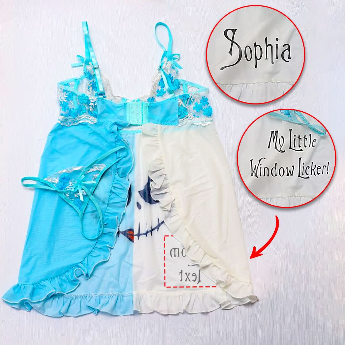 Upgrade your sleepwear with the Wonder Skull Women's Nightgown and Lace Babydoll Lingerie Set. Featuring a unique skull and floral design, breathable fabric, and an elegant open-back lace style with adjustable straps, it combines comfort and style for lounging or relaxing at home.
