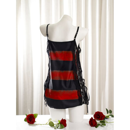 Wonder Skull Women's Nightgown combines comfort, style, and spooky charm with silky fabric, soft lace, adjustable straps, and glow-in-the-dark accents. Perfect for lounging, sleepwear, or gifting, it's a must-have for fans of gothic fashion and special occasions like Halloween or anniversaries.