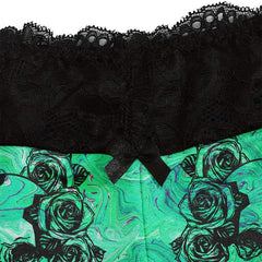 Stay stylish and comfortable with the Wonder Skull Women's Pajama Set. Featuring bold skull and rose prints, neon green accents, and soft lace details, this lightweight, breathable 3-piece set blends gothic style with ultimate comfort—perfect for lounging or sleeping.