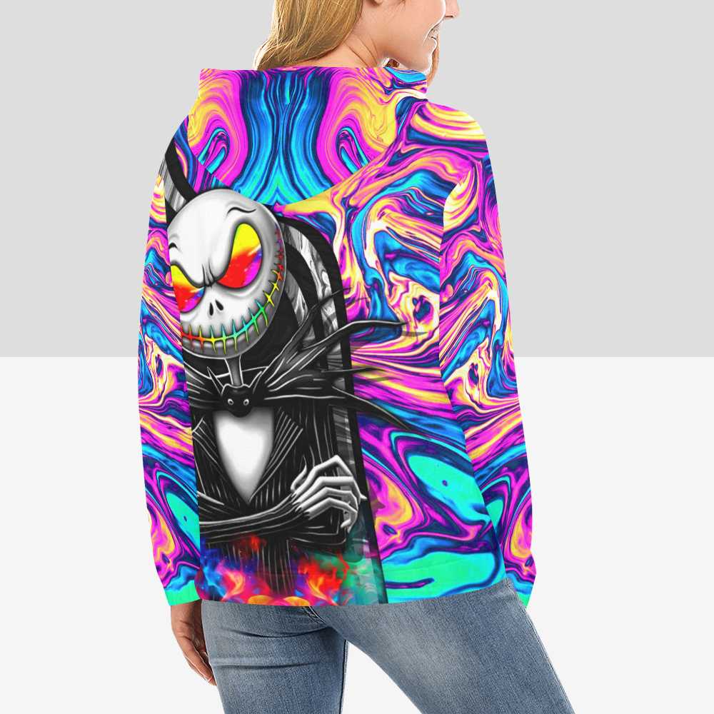 Wonder Skull Women's Sleepwear Set combines bold psychedelic pop art with comfort and durability. Made from soft, high-quality fabric, this vibrant hoodie is perfect for casual wear or adding unique flair to your wardrobe.