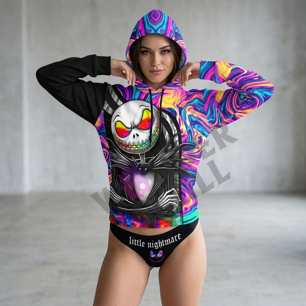 Wonder Skull Women's Sleepwear Set combines bold psychedelic pop art with comfort and durability. Made from soft, high-quality fabric, this vibrant hoodie is perfect for casual wear or adding unique flair to your wardrobe.