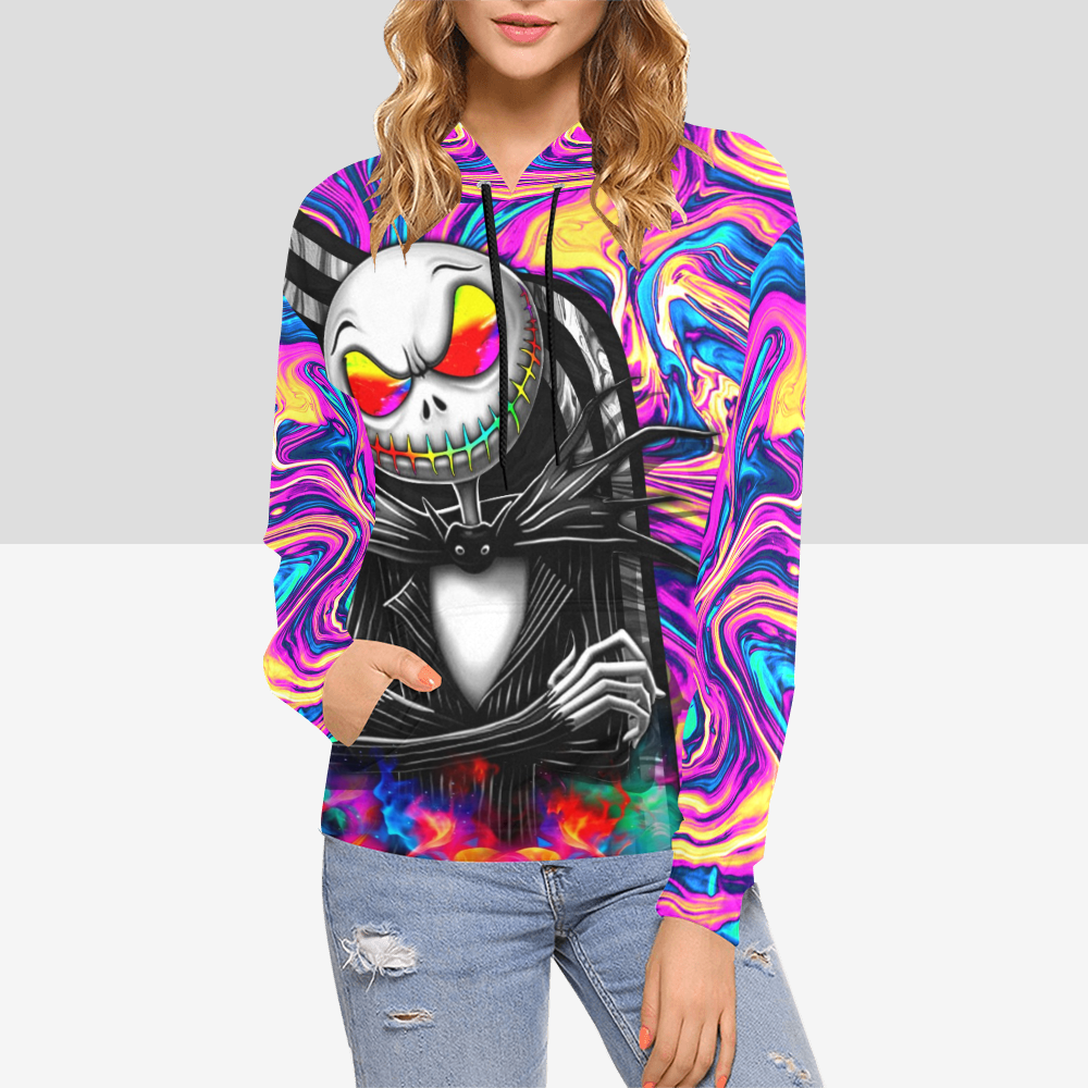 Wonder Skull Women's Sleepwear Set combines bold psychedelic pop art with comfort and durability. Made from soft, high-quality fabric, this vibrant hoodie is perfect for casual wear or adding unique flair to your wardrobe.