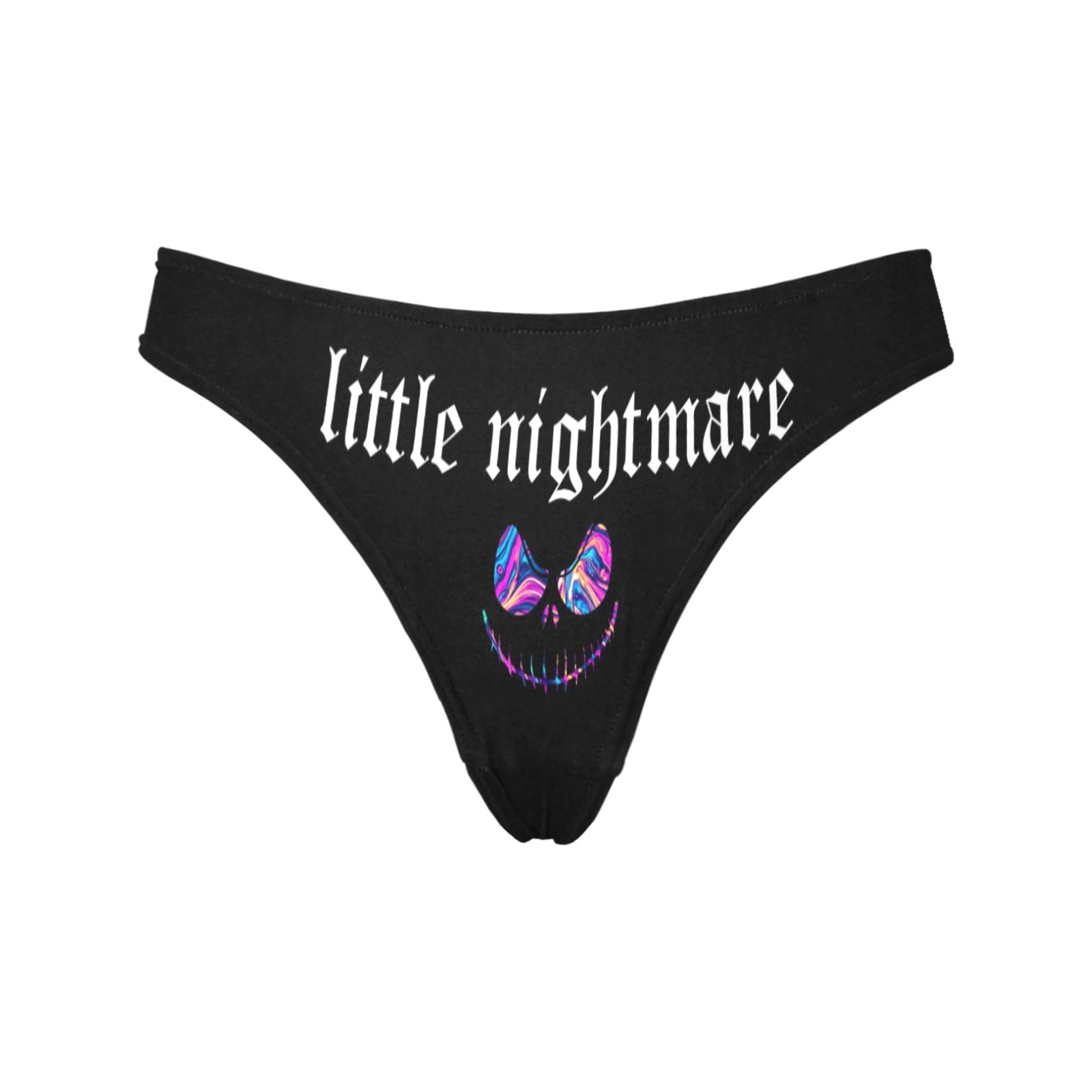 Psychedelic Pop Set, Stunning Hoodie Thong Nightwear Outfit