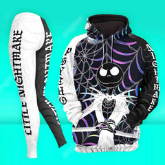 Women Hoodie and Leggings, Holographic Skeleton Art Outwear Pants Outfit