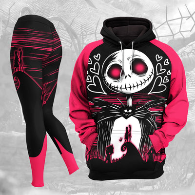 Women Hoodie and Leggings, Pink Couple Art Outwear Pants Outfit