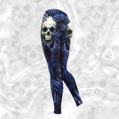 Women Hoodie and Leggings, Dark Skull Hand Art Outwear Pants Outfit