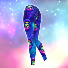 Women Hoodie and Leggings, Galaxy Skull Lip Outwear Pants Outfit