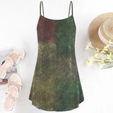 Grunge Skull Floral Short Cami Dress - Wonder Skull